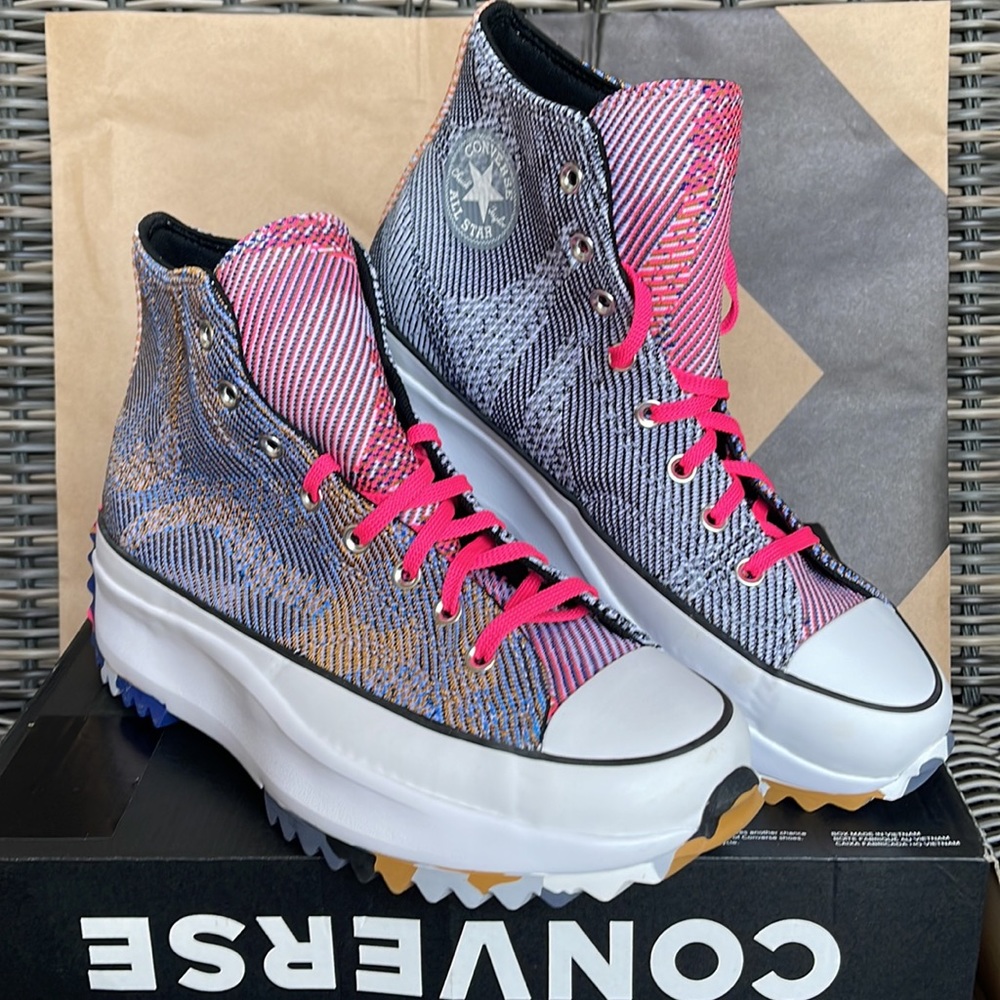 Converse Run Star Hike Hi Digital Blue/LT Zitron mens - Picture 5 of 16